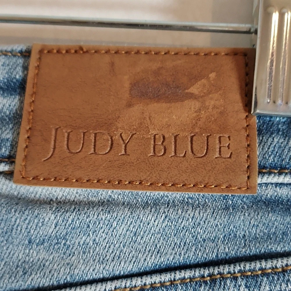 JUDY BLUE WIDE LEG JEANS Size 1 -25 - Picture 6 of 10